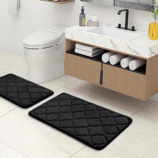 Coral Velvet Bedroom Sponge Carpet Anti-slip Bath Mat - The Grand Bazaar of Australia