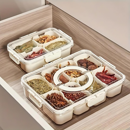 8-Grid Divided Serving Tray Storage Box - The Grand Bazaar of Australia