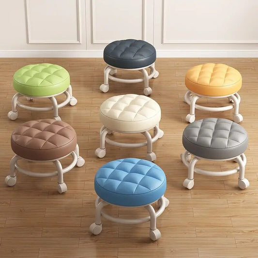 Multi-Functional Pulley Low Stool with Universal Wheels - The Grand Bazaar of Australia
