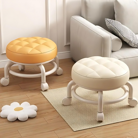 Multi-Functional Pulley Low Stool with Universal Wheels - The Grand Bazaar of Australia