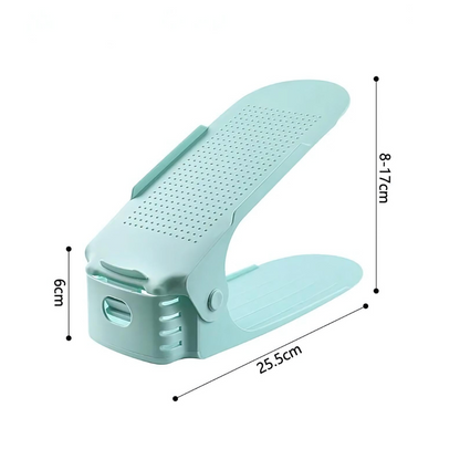 7 Pcs Double-Layer Integrated Adjustable Plastic Shoe Rack - The Grand Bazaar of Australia