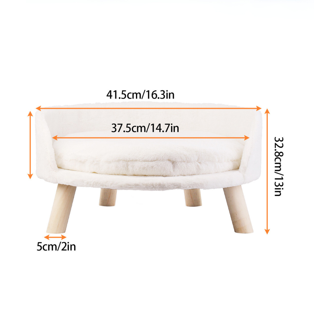 Pet Sofa Bed Raised Cat Chair with Removable Cushion - The Grand Bazaar of Australia