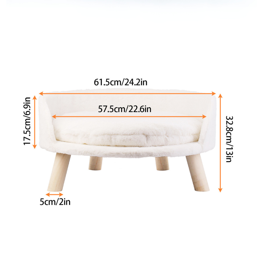 Pet Sofa Bed Raised Cat Chair with Removable Cushion - The Grand Bazaar of Australia