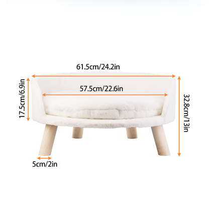 Pet Sofa Bed Raised Cat Chair with Removable Cushion - The Grand Bazaar of Australia