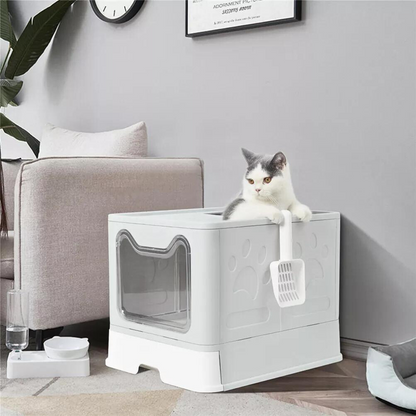 Tidy Cat Litter Box Enclosure with Portable Scoop Drawer - The Grand Bazaar of Australia