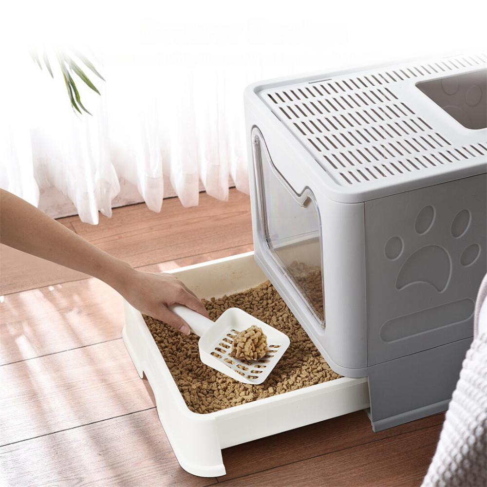 Tidy Cat Litter Box Enclosure with Portable Scoop Drawer - The Grand Bazaar of Australia