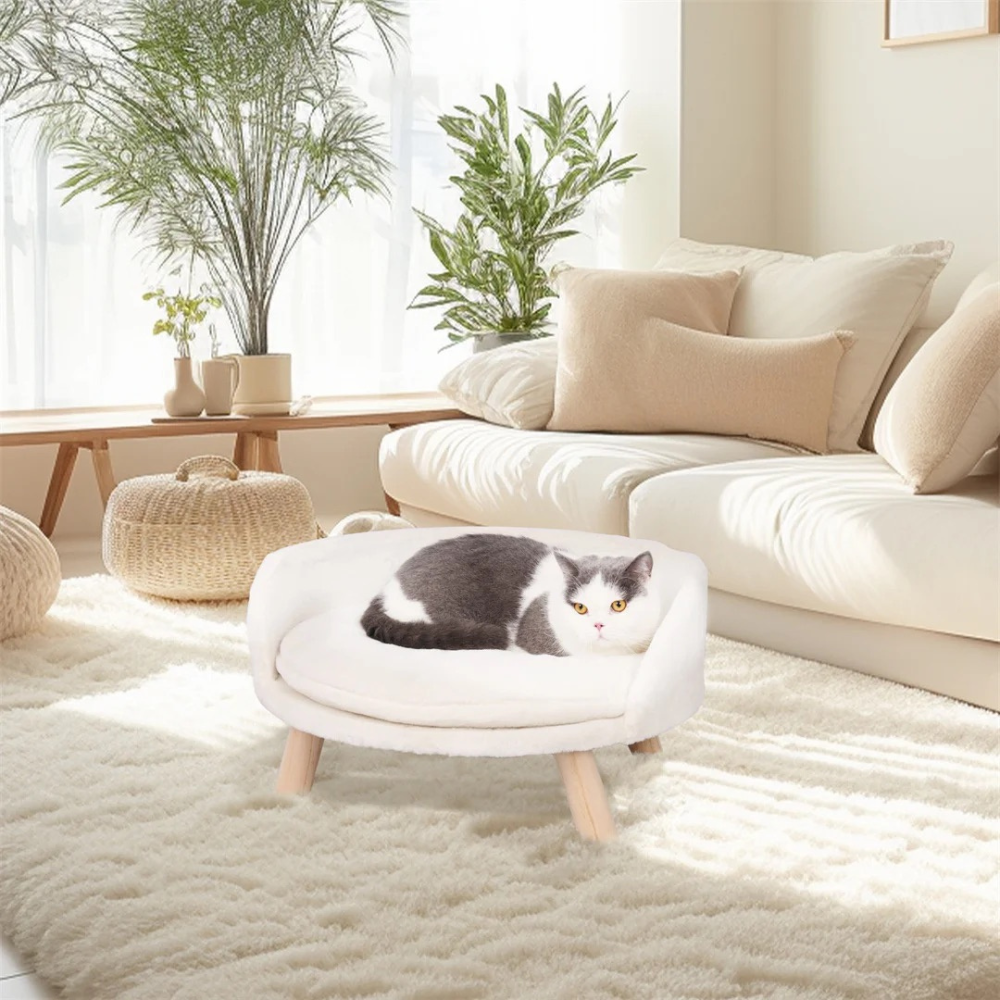 Plush Luxury Cat Bed with Cozy Cushion Pad - The Grand Bazaar of Australia