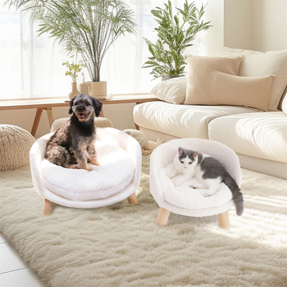Plush Luxury Cat Bed with Cozy Cushion Pad - The Grand Bazaar of Australia