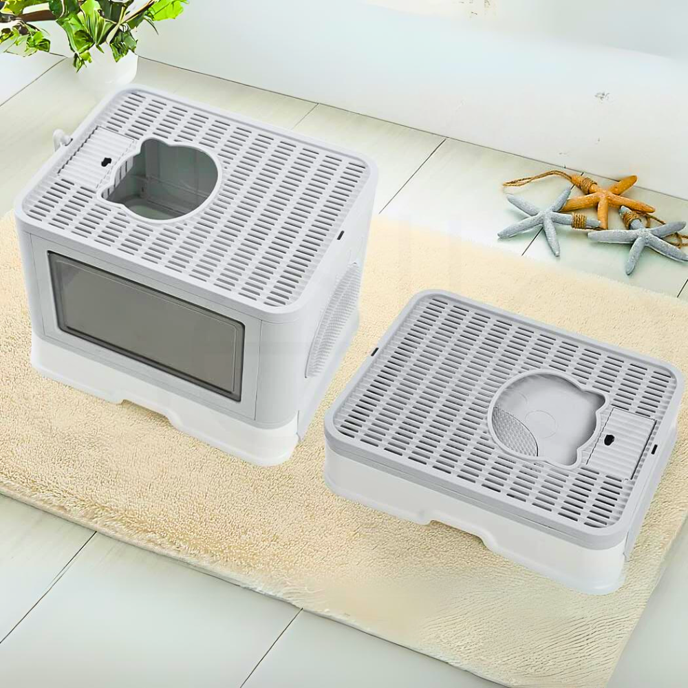 Stylish Cat Litter Box Enclosure with Portable Scoop Drawer - The Grand Bazaar of Australia