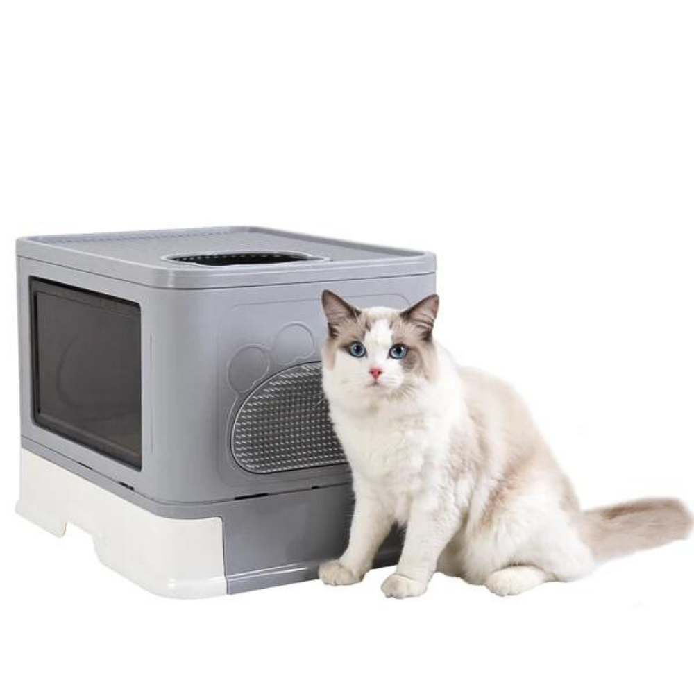 Stylish Cat Litter Box Enclosure with Portable Scoop Drawer - The Grand Bazaar of Australia