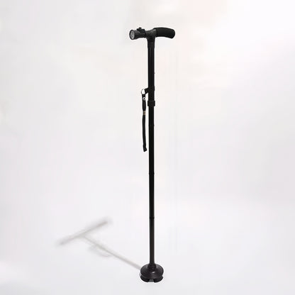 Foldable Walking Stick Cane Fixed LED Light Aid