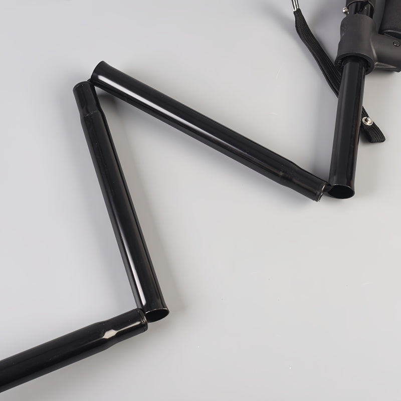 Foldable Walking Stick Cane Fixed LED Light Aid