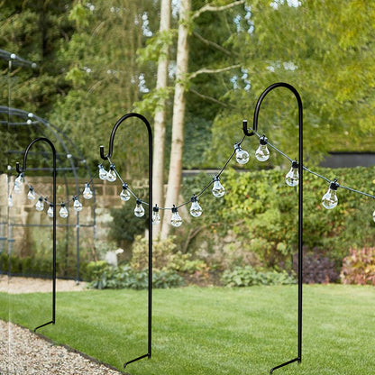 Set of 8 Metal Shepherd Crook Hook Bird Feeder Pole Plants Basket Hanger - The Grand Bazaar of Australia