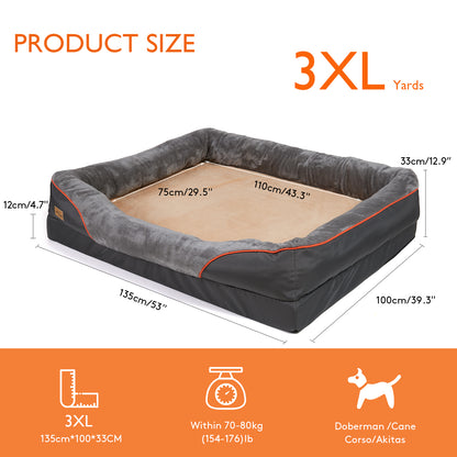 Jumbo Orthopedic Dog Bed Elevated Cushion Warm Waterproof Mattress - The Grand Bazaar of Australia