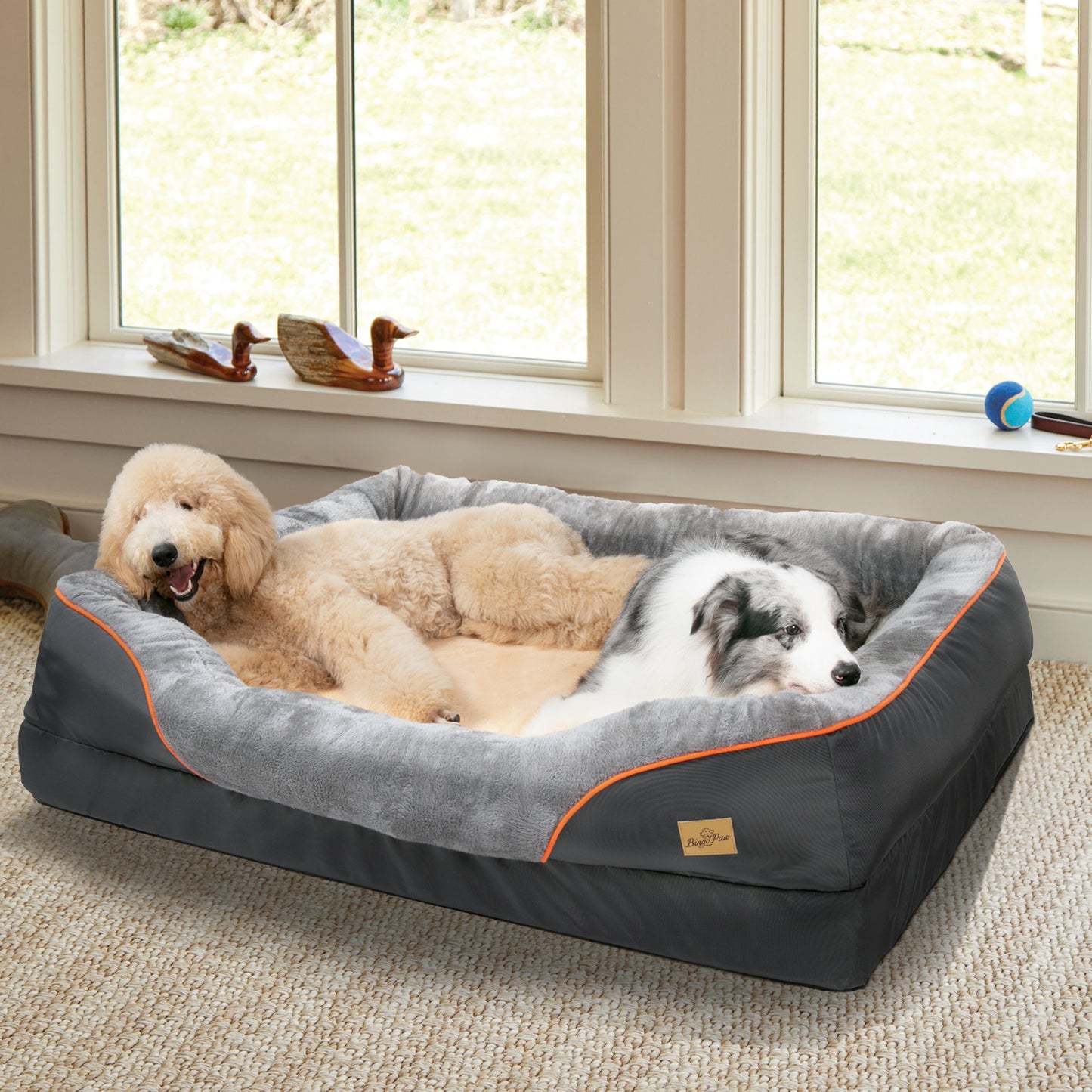 Jumbo Orthopedic Dog Bed Elevated Cushion Warm Waterproof Mattress - The Grand Bazaar of Australia