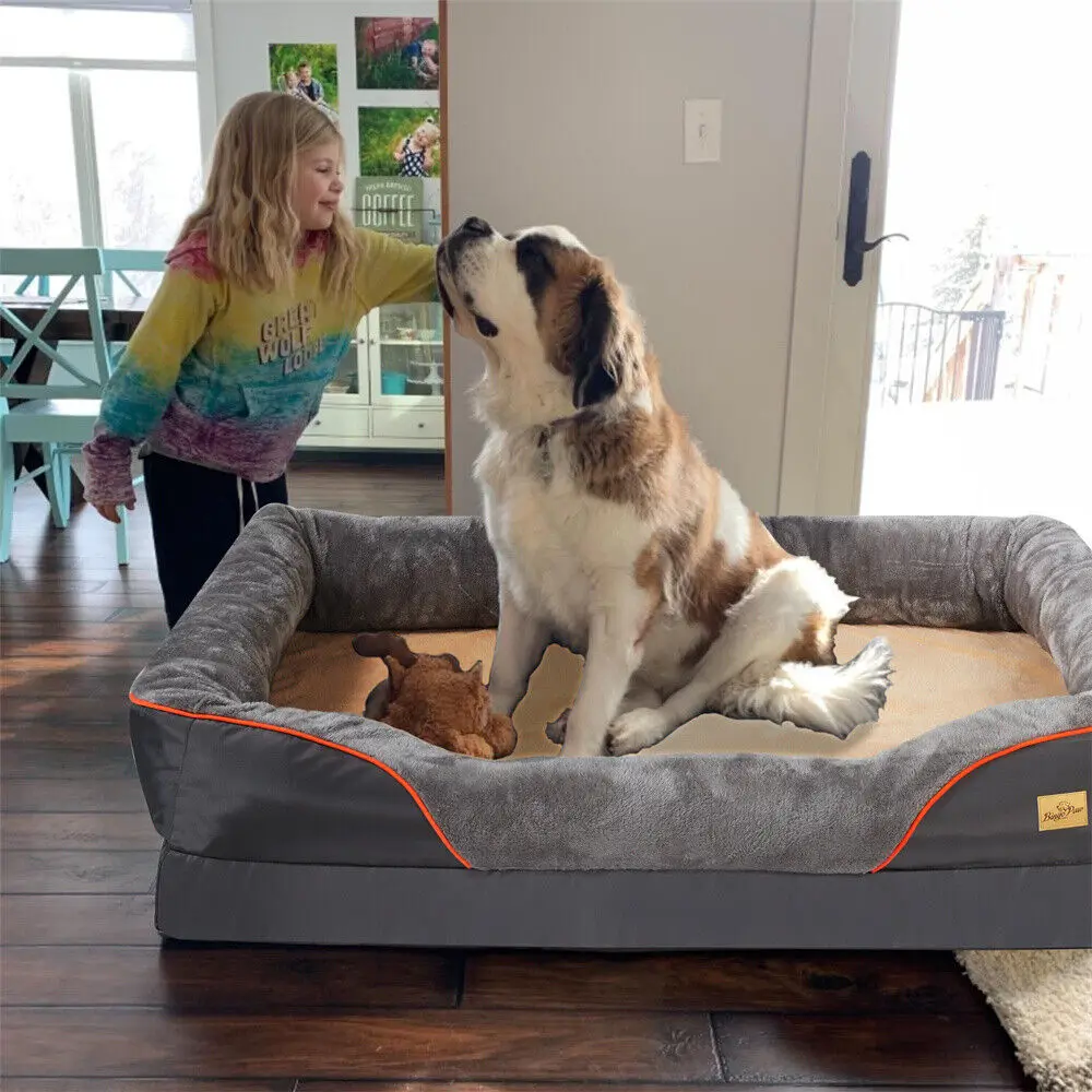Jumbo Orthopedic Dog Bed Elevated Cushion Warm Waterproof Mattress - The Grand Bazaar of Australia