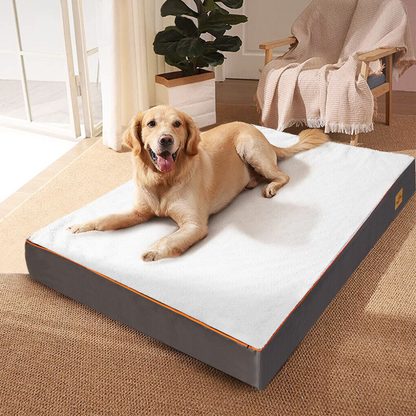 Gray Orthopedic Pet Calming Bed Soft Sponge Foam Base with Removable Cover - The Grand Bazaar of Australia