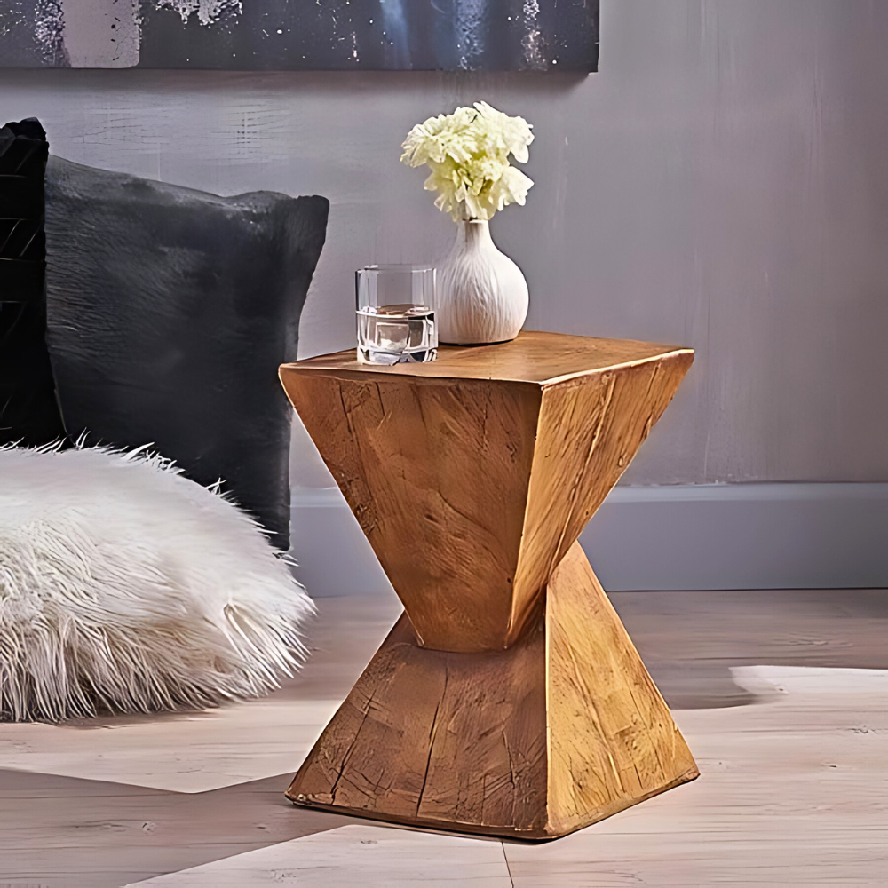 Concrete Accent Nordic Sofa Side End Table Pedestal - The Grand Bazaar of Australia