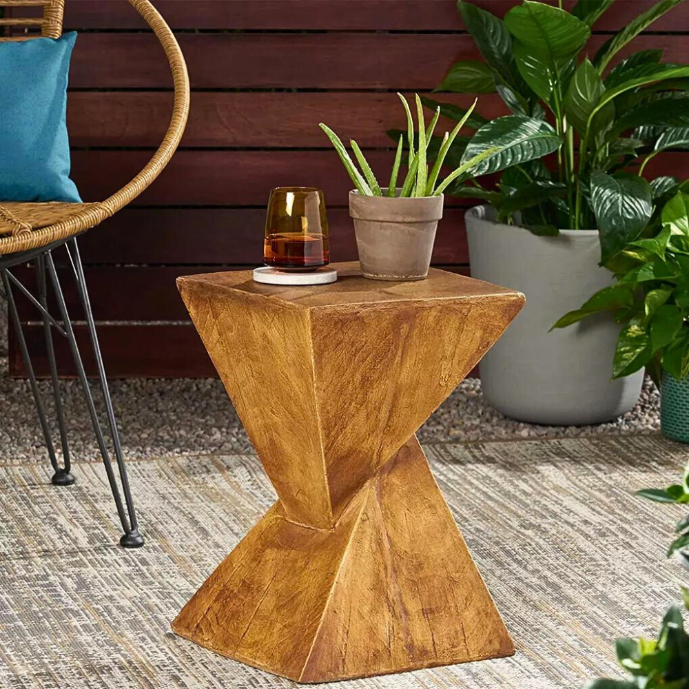Concrete Accent Nordic Sofa Side End Table Pedestal - The Grand Bazaar of Australia