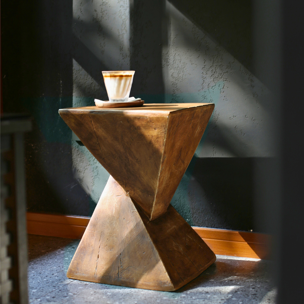 Concrete Accent Nordic Sofa Side End Table Pedestal - The Grand Bazaar of Australia