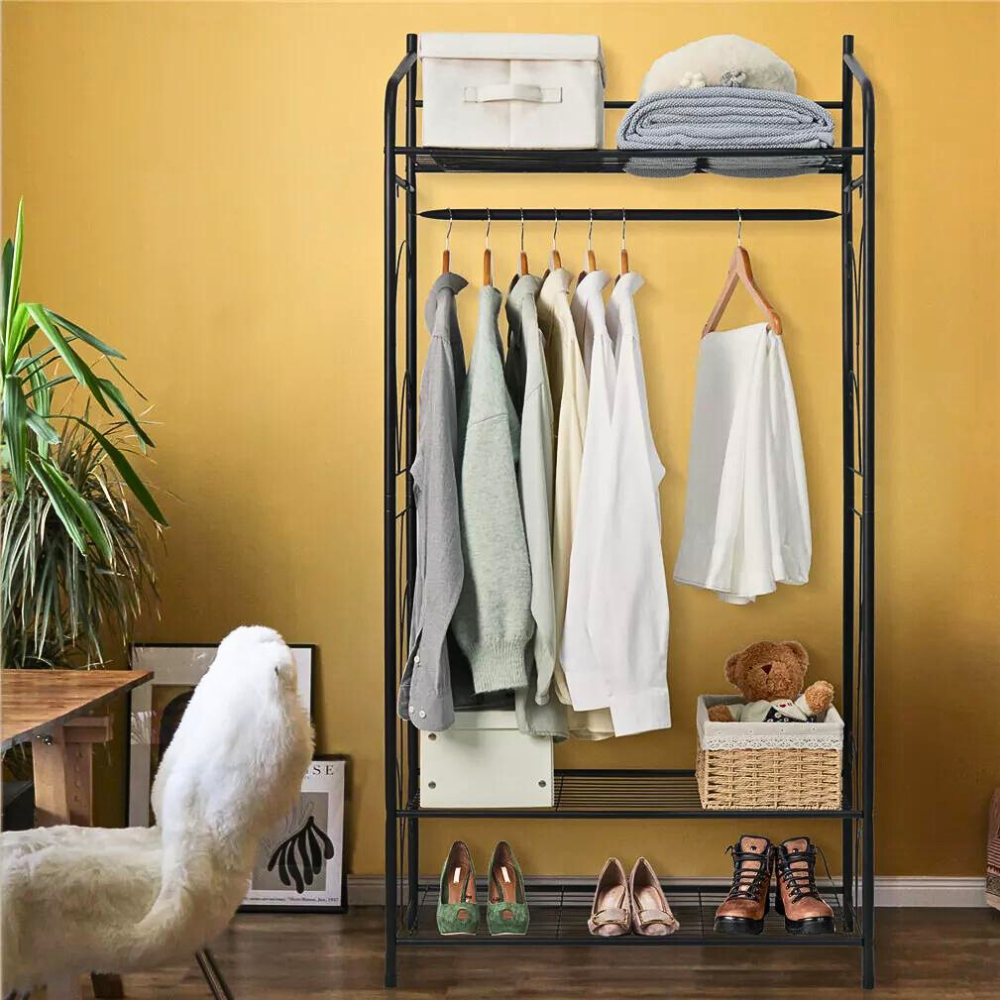 Heavy Duty Coat Clothes Rack Hanger Metal Garment Organizer - The Grand Bazaar of Australia