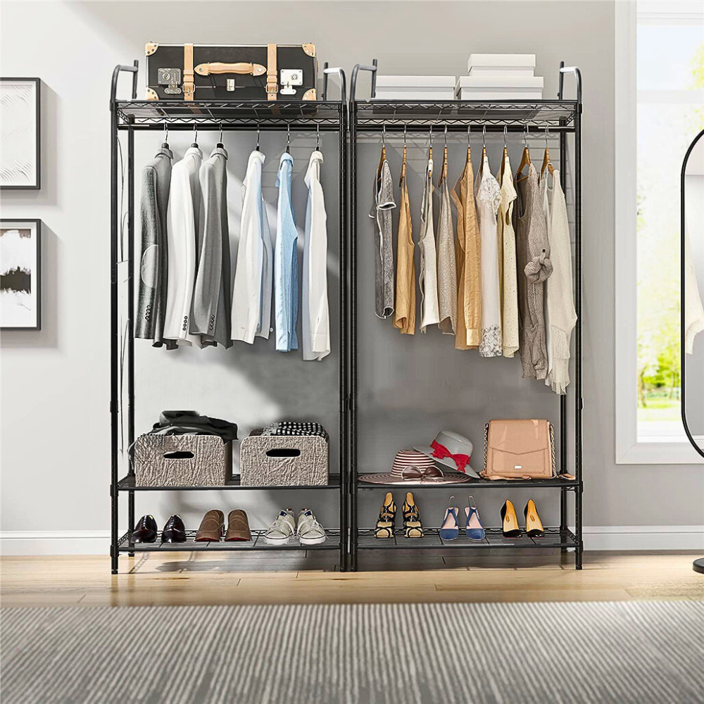 Heavy Duty Coat Clothes Rack Hanger Metal Garment Organizer - The Grand Bazaar of Australia