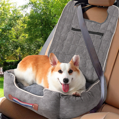 Anti-Slip Pet Booster Seat with Storage Pockets and Safety Leash - The Grand Bazaar of Australia