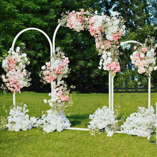 Set of 3 Wedding Metal Backdrop Arch Balloon Frame - The Grand Bazaar of Australia
