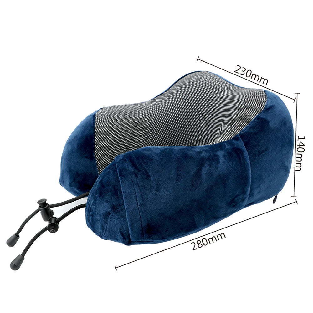 Soft Travel Pillow U Shaped Travel Memory Foam Neck Cushion - The Grand Bazaar of Australia