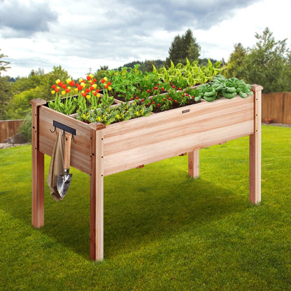 Wooden Raised Garden Bed Planter Box Elevated Floor with Whole Kit and Drainage System - The Grand Bazaar of Australia