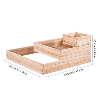 Wooden Raised Garden Bed Planter Box Elevated Floor with Whole Kit and Drainage System - The Grand Bazaar of Australia