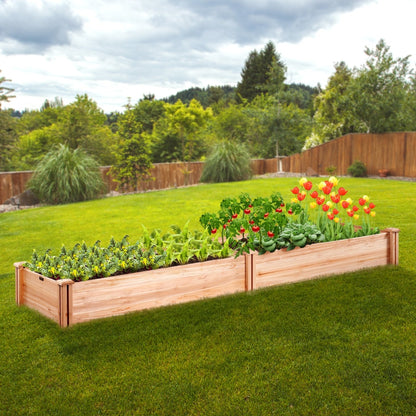 Wooden Raised Garden Bed Planter Box Elevated Floor with Whole Kit and Drainage System - The Grand Bazaar of Australia