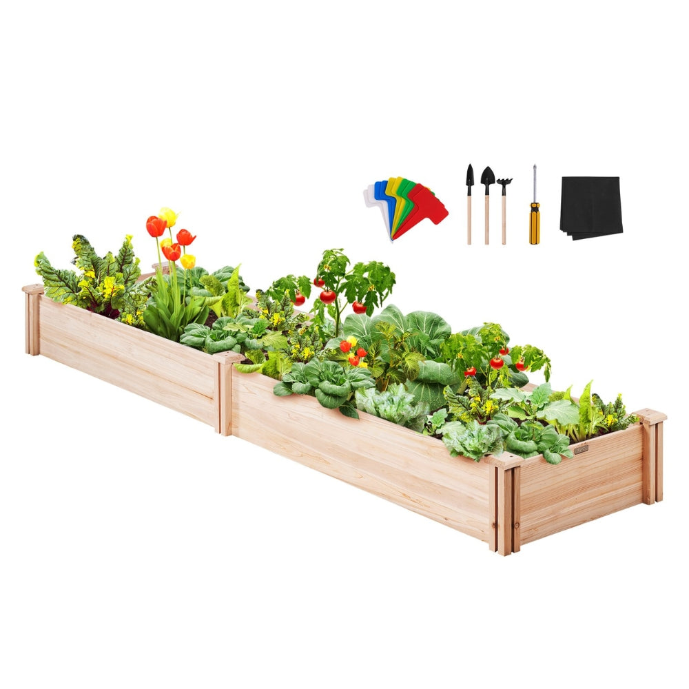 Wooden Raised Garden Bed Planter Box Elevated Floor with Whole Kit and Drainage System - The Grand Bazaar of Australia