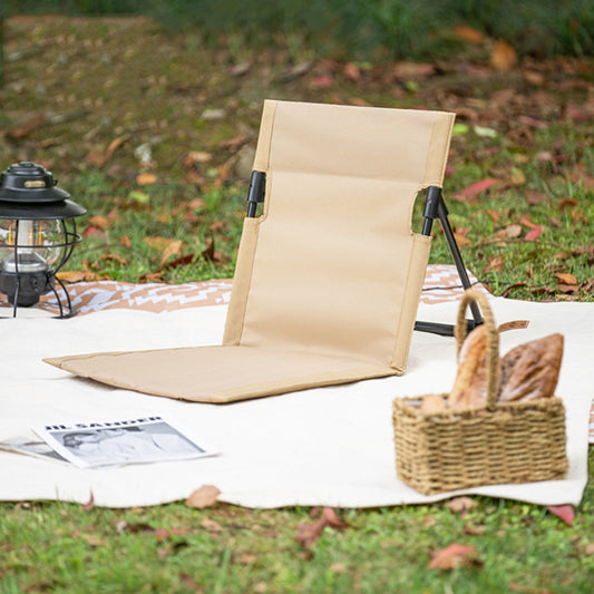 Foldable Camping Chair Outdoor Garden Park Single Lazy Chair Backrest Cushion - The Grand Bazaar of Australia
