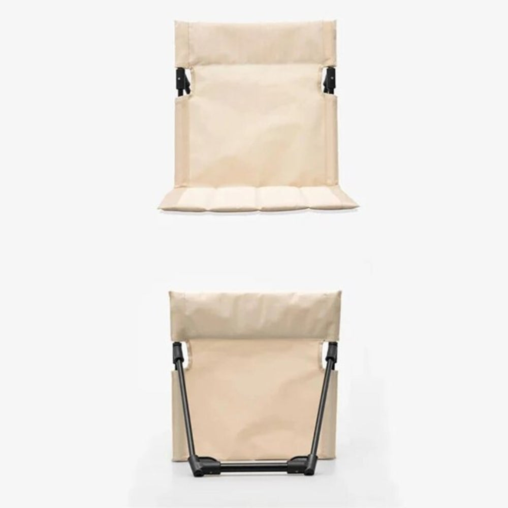 Foldable Camping Chair Outdoor Garden Park Single Lazy Chair Backrest Cushion - The Grand Bazaar of Australia