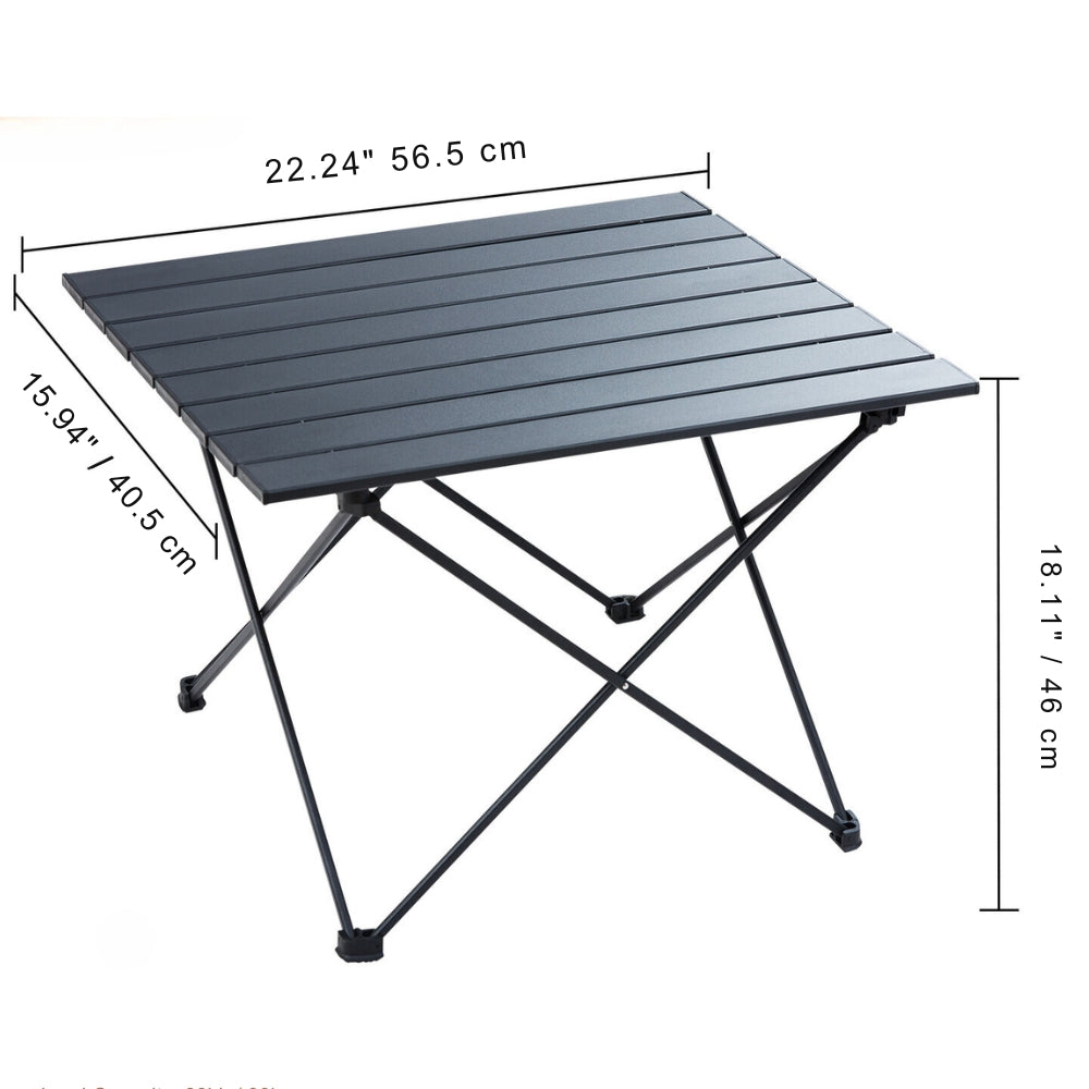 66lb Camping Folding Table Lightweight Aluminum Beach Table with Carry Bag - The Grand Bazaar of Australia