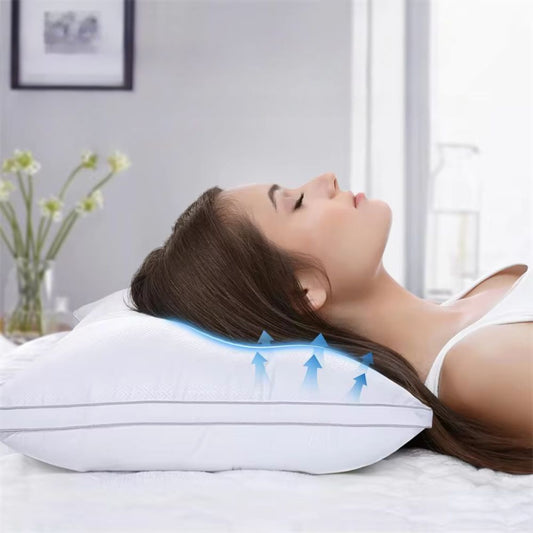 Premium High Resilience Pillows with Breathable Design and Washable Pillowcases - The Grand Bazaar of Australia