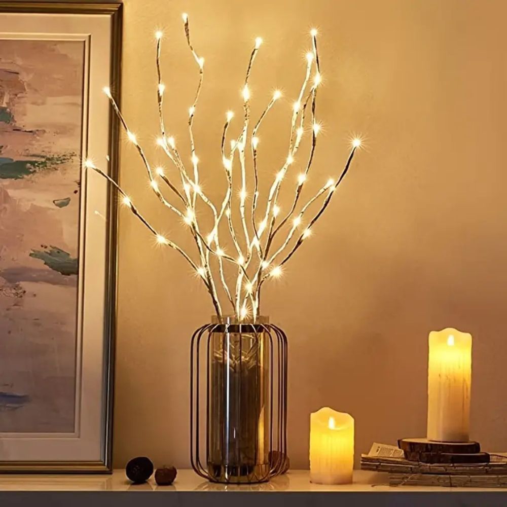 LED White Birch Branch Light for Festive Home and Wedding Decor - The Grand Bazaar of Australia