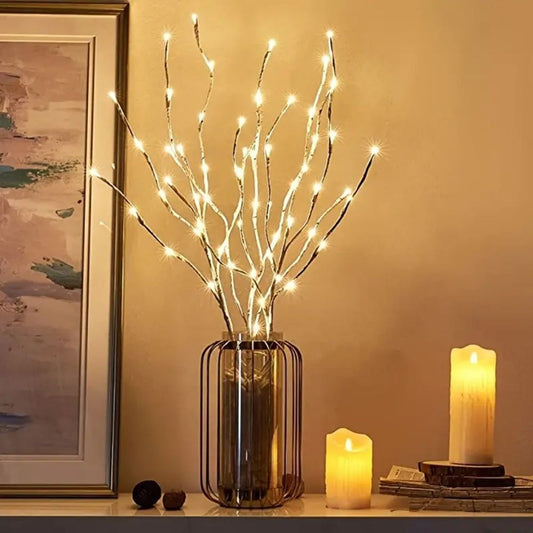 LED White Birch Branch Light for Festive Home and Wedding Decor - The Grand Bazaar of Australia