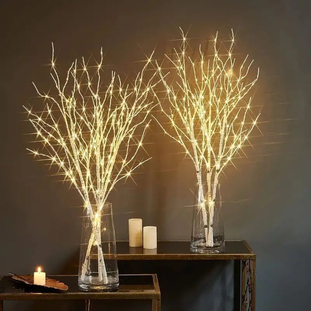 LED White Birch Branch Light for Festive Home and Wedding Decor - The Grand Bazaar of Australia