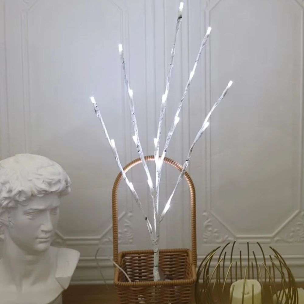 LED White Birch Branch Light for Festive Home and Wedding Decor - The Grand Bazaar of Australia