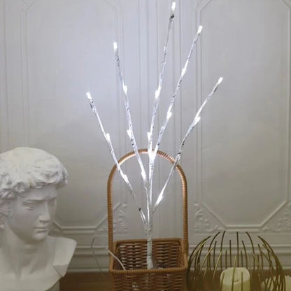 LED White Birch Branch Light for Festive Home and Wedding Decor - The Grand Bazaar of Australia