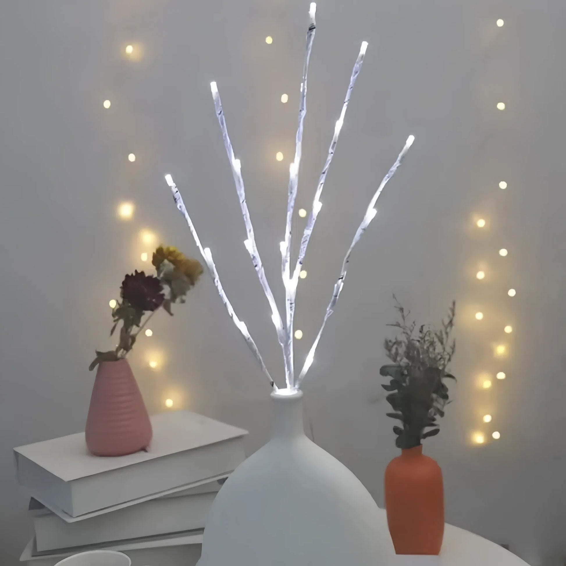 LED White Birch Branch Light for Festive Home and Wedding Decor - The Grand Bazaar of Australia