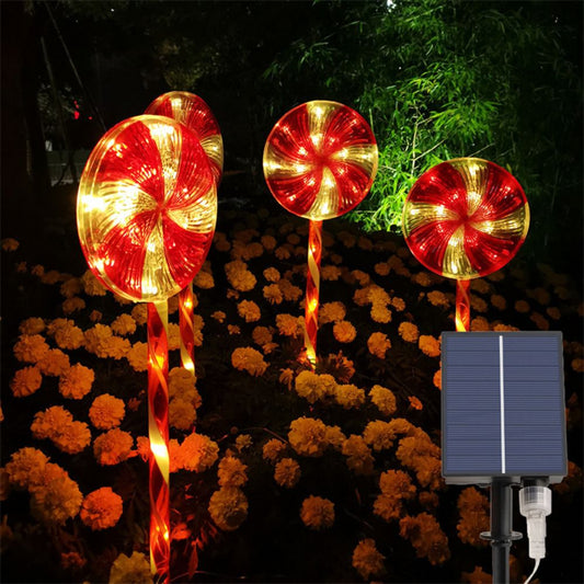 Holiday Lollipop Lights Festive Solar Outdoor Decorations - The Grand Bazaar of Australia