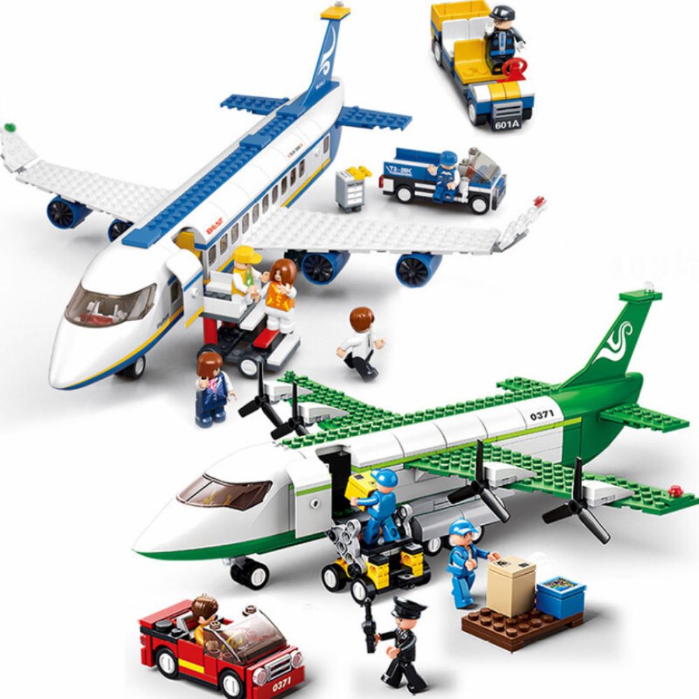 City Cargo Aircraft Educational Building Blocks Toy for Children - The Grand Bazaar of Australia
