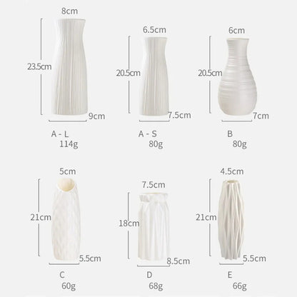 1pc Nordic Plastic Vase Simple Small Fresh Flower Pot - The Grand Bazaar of Australia