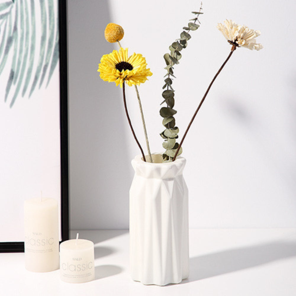 1pc Nordic Plastic Vase Simple Small Fresh Flower Pot - The Grand Bazaar of Australia