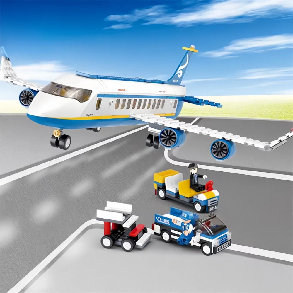 City Cargo Aircraft Educational Building Blocks Toy for Children - The Grand Bazaar of Australia