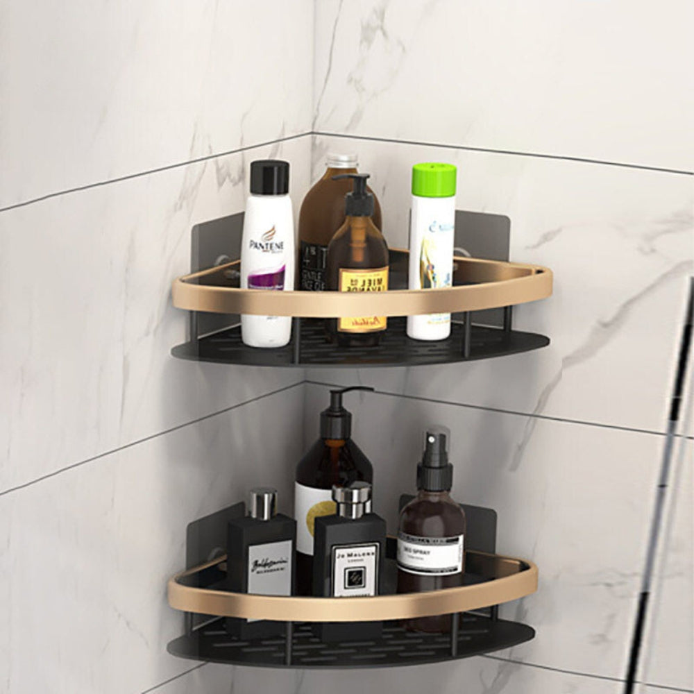 Non perforated Bathroom Shelf Floating Shelf for Wall Shelves Shower Bathroom Corner Shelf - The Grand Bazaar of Australia