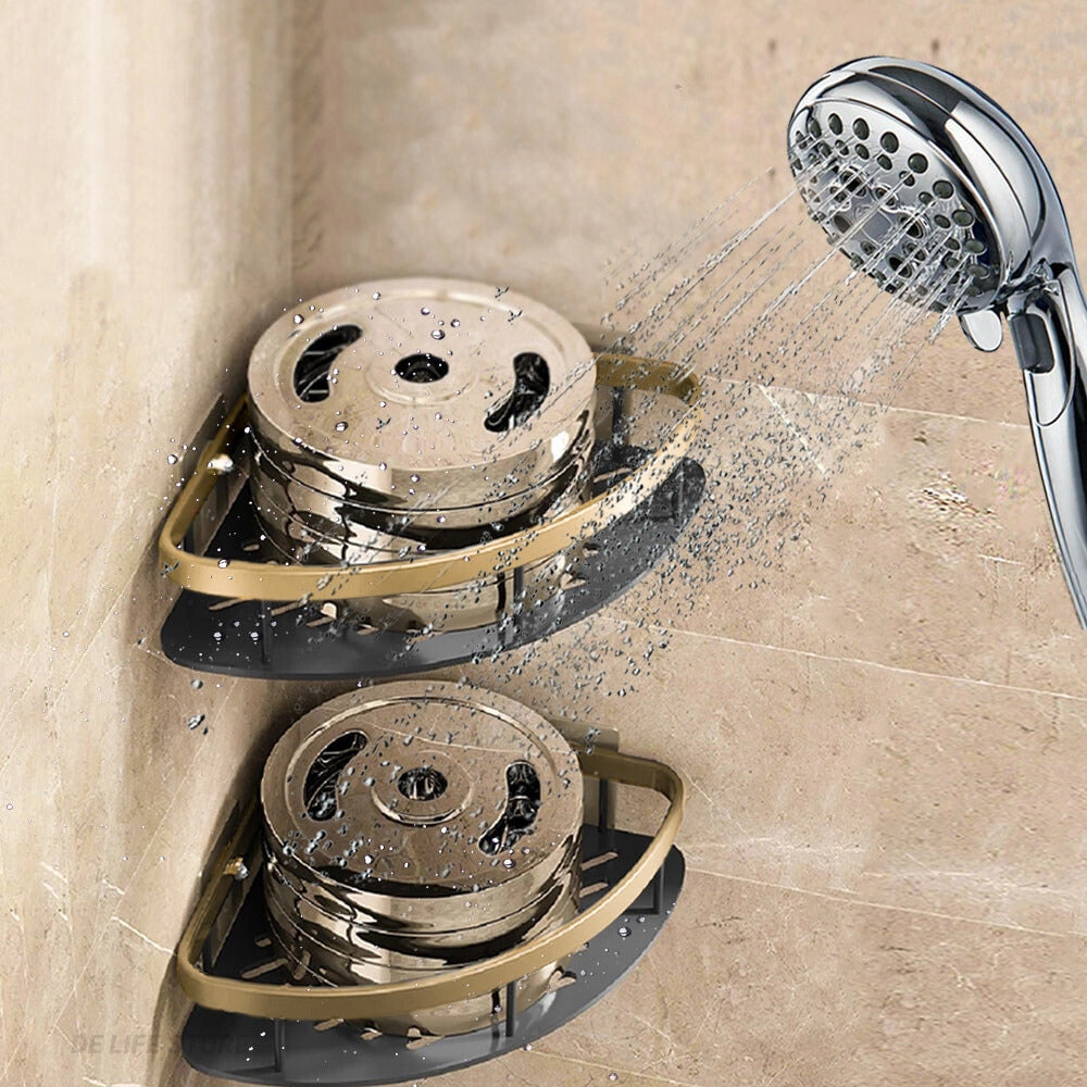Non perforated Bathroom Shelf Floating Shelf for Wall Shelves Shower Bathroom Corner Shelf - The Grand Bazaar of Australia
